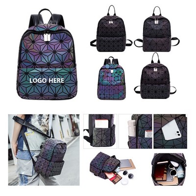 Geometric Reflective Shoulder Bag