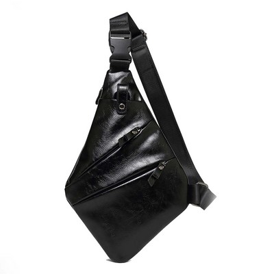 Mens Chest Bag with USB Charging Port