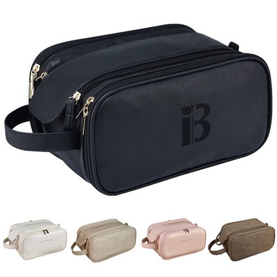 Large PU Leather Waterproof Makeup Bag