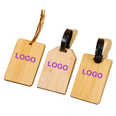 Bamboo Luggage Tag