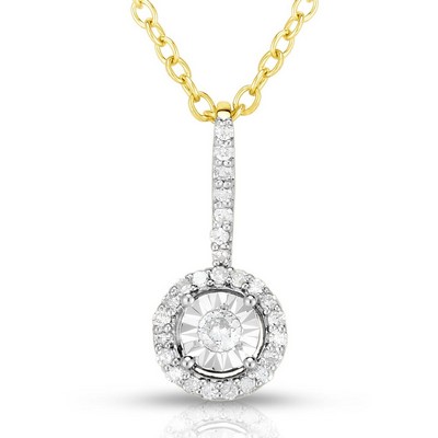Jilco Inc Diamond Cluster Necklace - Yellow Gold