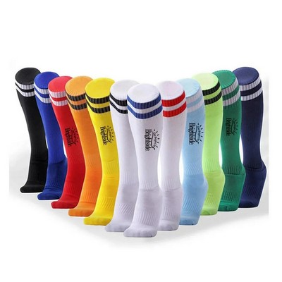 Striped Soccer Knee-High Socks