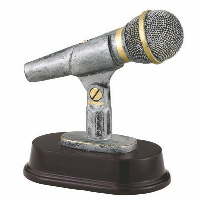 6 1/4" Resin Microphone Trophy