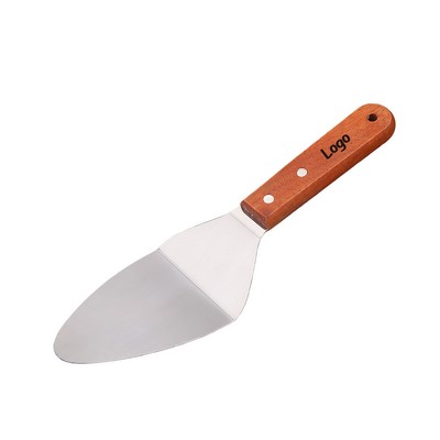 Professional Stainless Steel Griddle Spatula & BBQ Turner with Ergonomic Wooden Handle