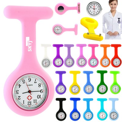 Silicone Nurse Pin Watch