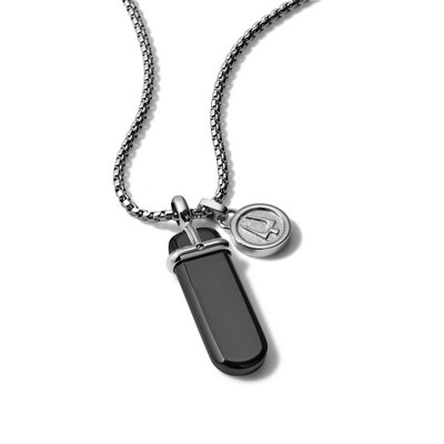 Bulova Jewelry Necklace: Onyx Pendant