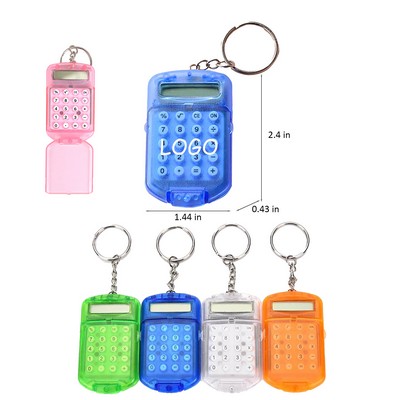 Portable Mini Electronic Calculator Key Ring