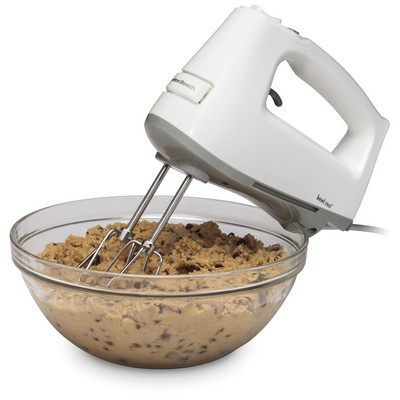 Hamilton Beach Hand Mixer, Dc Motor, Slow Start™ Technology, 3 Speeds - White