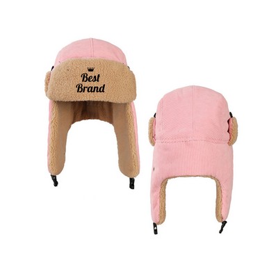 Corduroy Outdoor Ski Trooper Hat