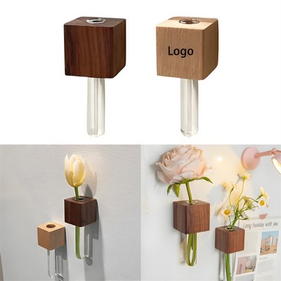 Wood Flower-raising Magnetic Refrigerator Magnet