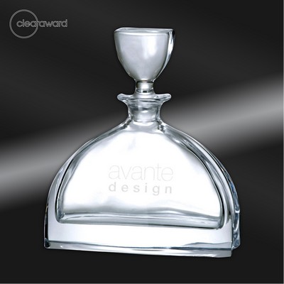 Clearaward Optical Crystal Decanter 8 3/4"