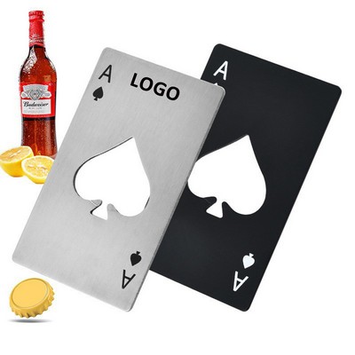 Creative Poker Shaped Stainless Steel Bottle Opener
