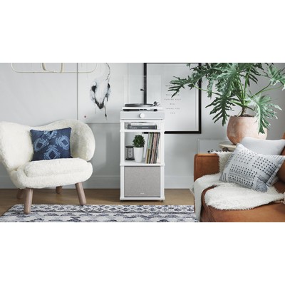 Andover Audio Spinstand Audio Component & Record Rack, White
