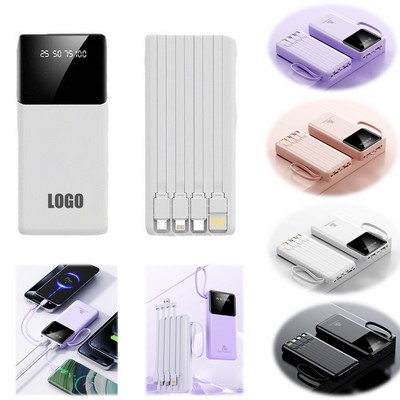 Self-Contained Fast Charging Power Bank 20000Mah