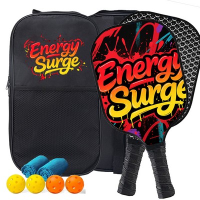 Carbon Pickleball Paddle Set-6pc