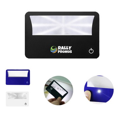 Portable Card Sized Magnifiers Built-in LED