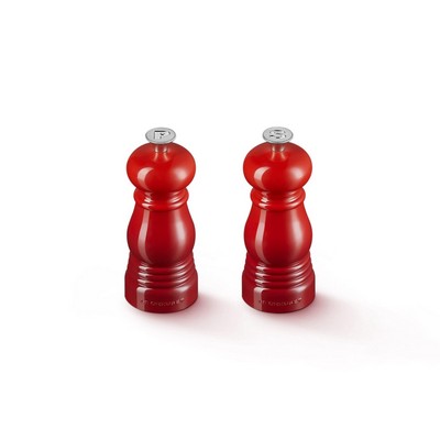 Le Creuset Petite Salt And Pepper Mill Set Cerise