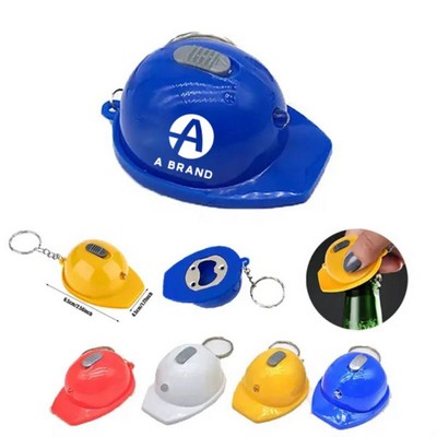 Helmet-Style Mini Flashlight & Bottle Opener