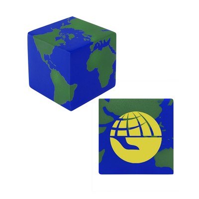 Earth Cube Shape Stress Ball