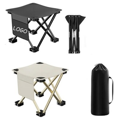 Portable Folding Stool With Storage Bag