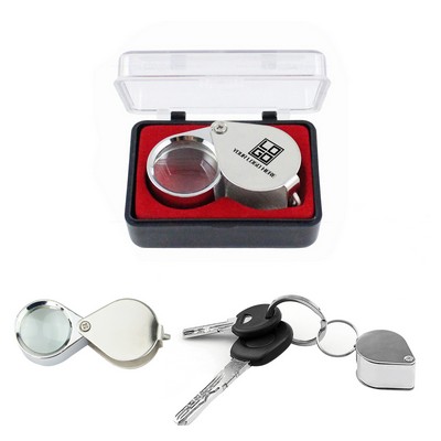 30X Jewelry Loupe Foldable Magnifier W/Case