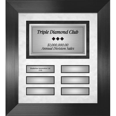 Stratford - Perpetual Plaque Frame - Horizontal (6 Plate)