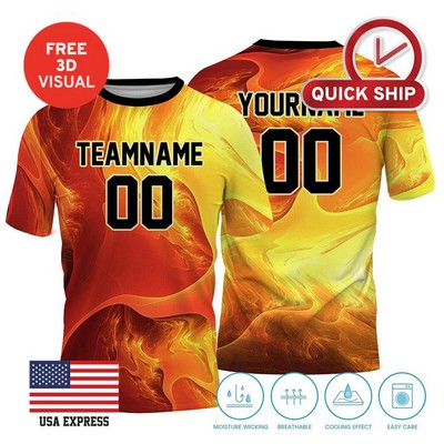 150GSM Mesh Jersey Short Sleeve Crew Neck (Full Dye Sublimation)