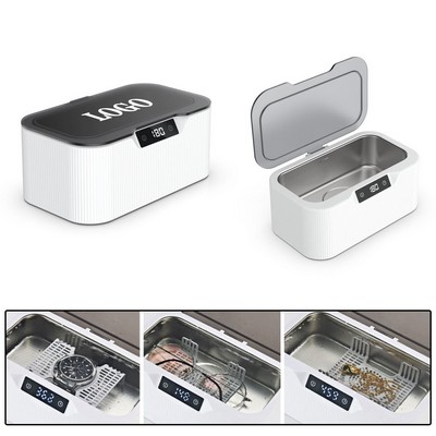 Portable Ultrasonic Jewelry Cleaner Machine with 3 Modes & Digital Timer
