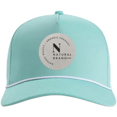 Imperial 5056 5-Panel The Barnes Cotton Rope Cap w/ Leatherette Patches or Embroidery