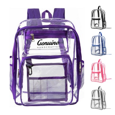 Clear PVC Waterproof Stadium Backpack