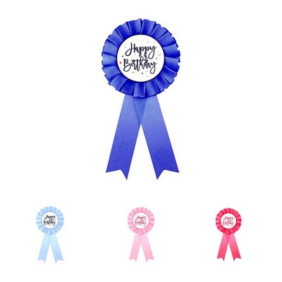 Ribbon Pins Round Shape