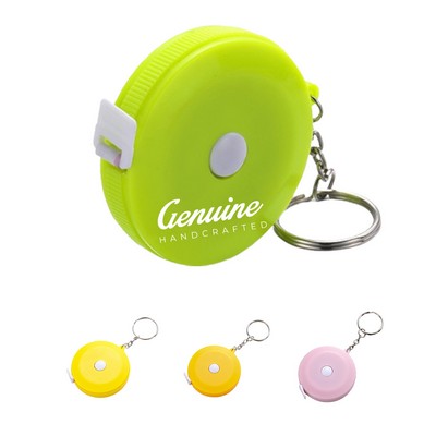 Dual-Sided Soft Tape Measure with Keytag