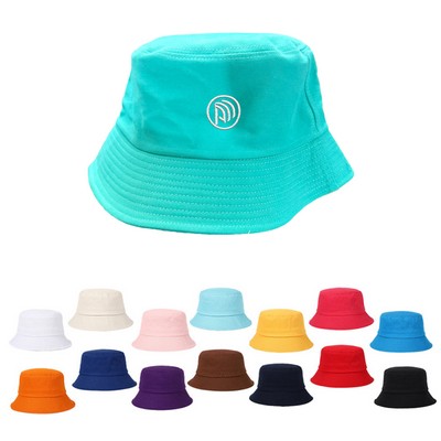 Embroidered Cotton Fisherman Hat