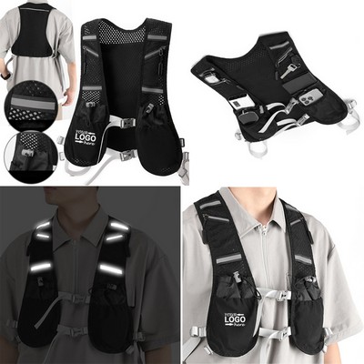 Reflective Running Vest Gear with Pocket
