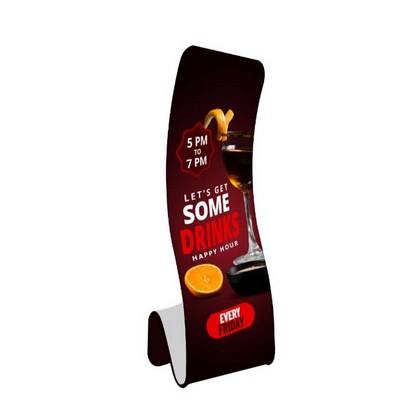 Fabric Display Stand Snake A Package, Double Sided (36.2" x 137.8")