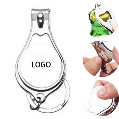Stainless Steel Multi Function Nail Clipper Keychain