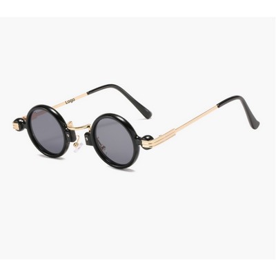 Retro Steampunk Small Round Sunglasses