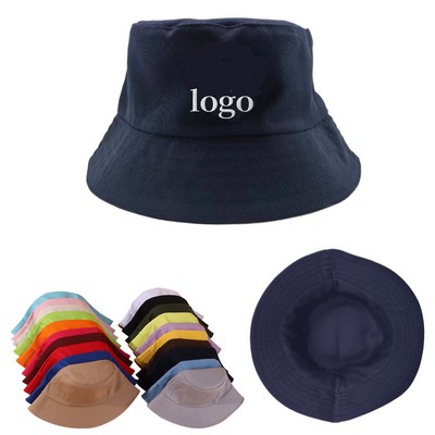 Cotton Twill Bucket Sun Hat