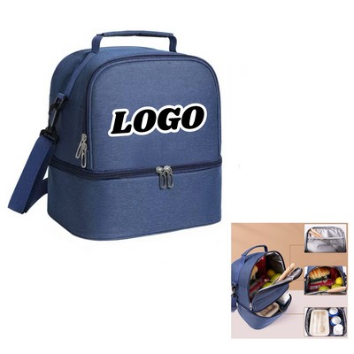 Double Layer Lunch Bag Cooler
