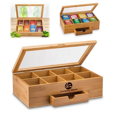 Bamboo Tea Storage Box