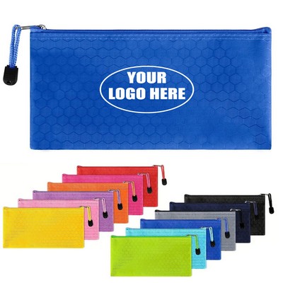 A6 Waterproof Oxford Zipper Pencil Pouch