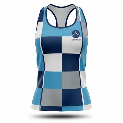 Women's Silk Feel Sublimated Racerback Tank Top