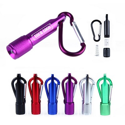 Mini LED Flashlight Carabiner Keychain