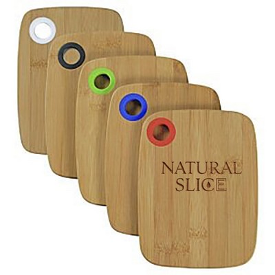Small Bamboo Cutting Board with Silicone Ring