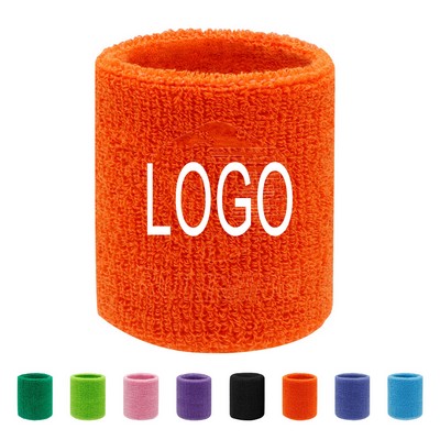 Sports Wristbands Cotton Sweatband