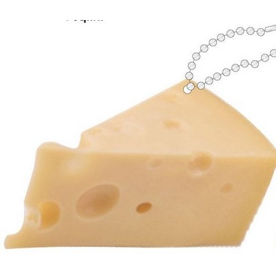 Cheese Promotional Line Key Chain w/ Black Back (2 Square Inch)