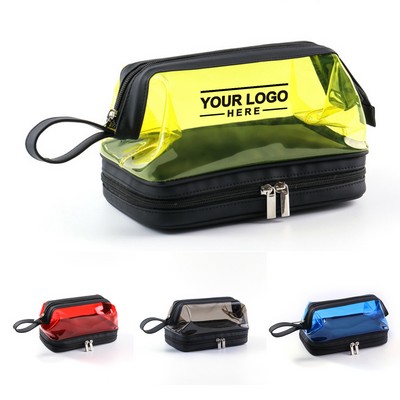Travel Double-Layer Cosmetic Bag