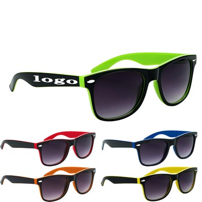 Two-Tone Sunglasses With UV400 Protection