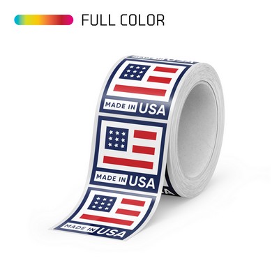Full Color Square Roll Label - Up to 9.01-13.00 Square Inches