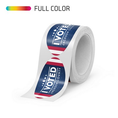 Full Color Oval Roll Label - Up to 33.01-36.00 Square Inches